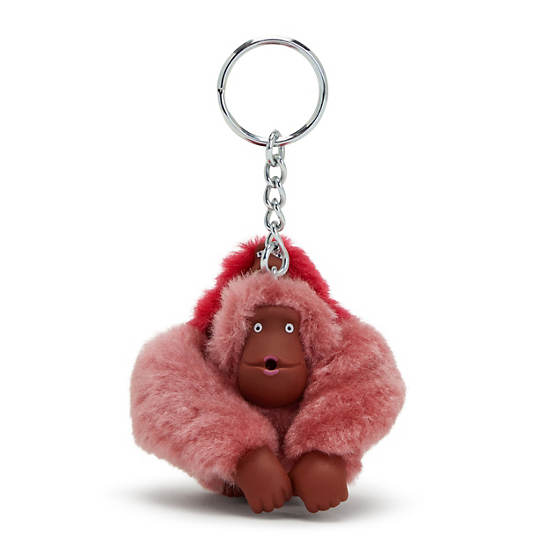 Kipling Mom And Baby Sven Monkey Keychain Accessoires Rood | België 1265UZ